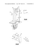 GAS TURBINE ENGINE SERPENTINE COOLING PASSAGE diagram and image