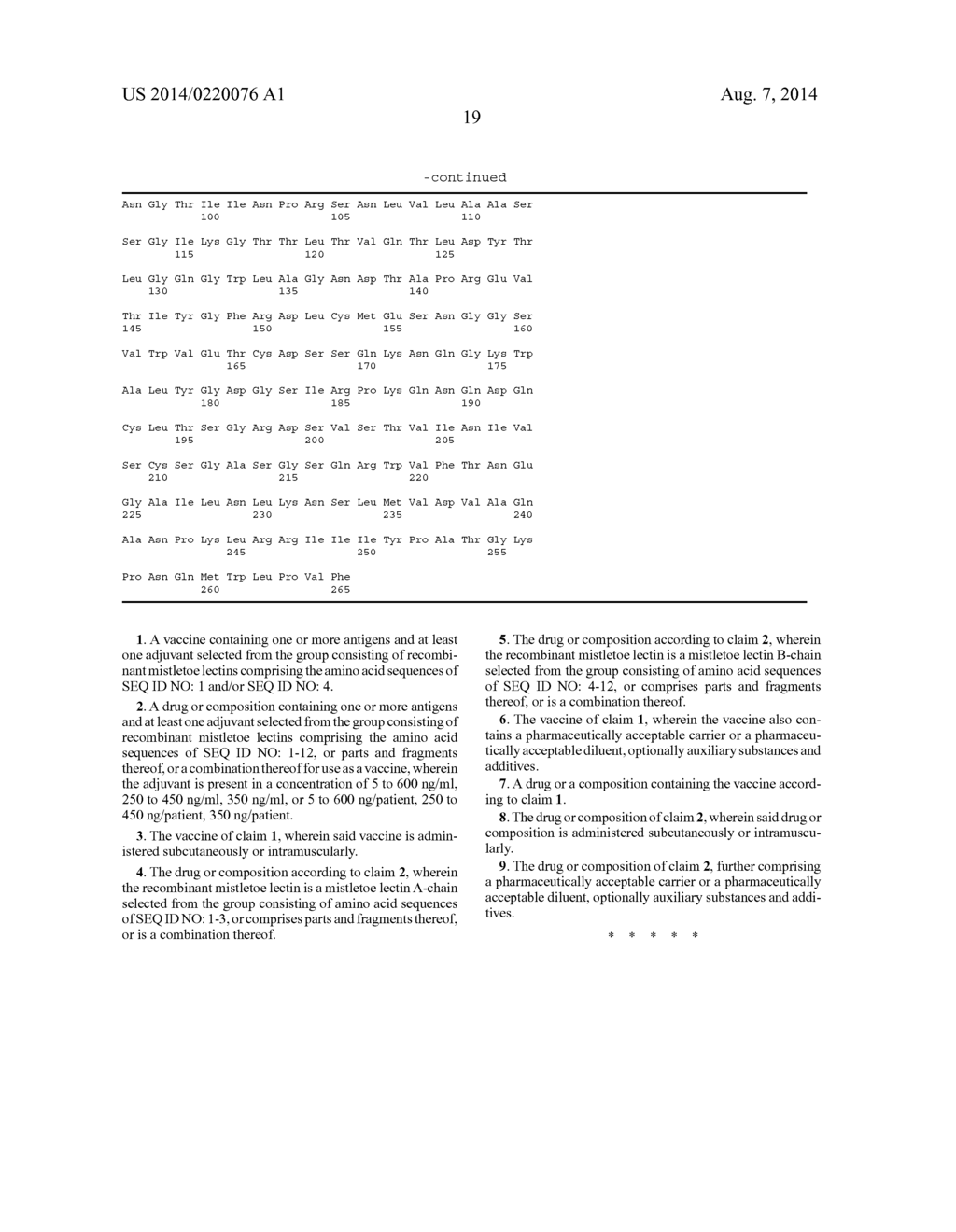 Recombinant Mistletoe Lectin and use Thereof as an Adjuvant - diagram, schematic, and image 26