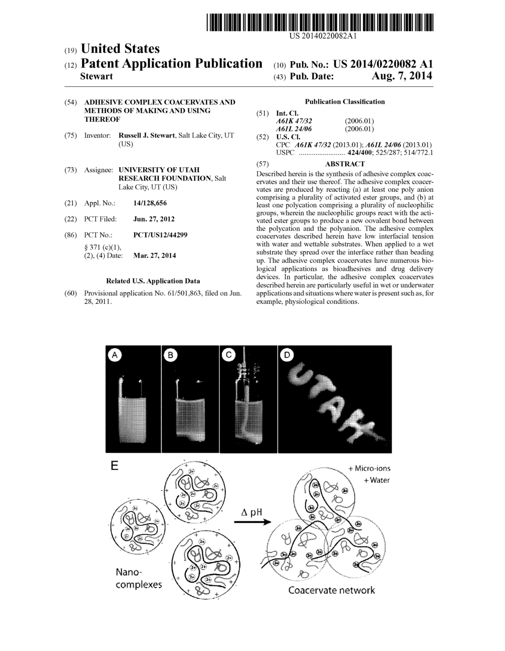 ADHESIVE COMPLEX COACERVATES AND METHODS OF MAKING AND USING THEREOF - diagram, schematic, and image 01