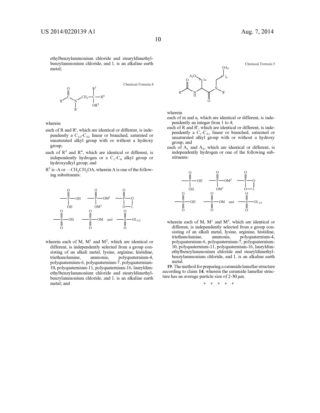 SKIN COMPOSITION FOR EXTERNAL USE CONTAINING CERAMIDES - diagram, schematic, and image 13