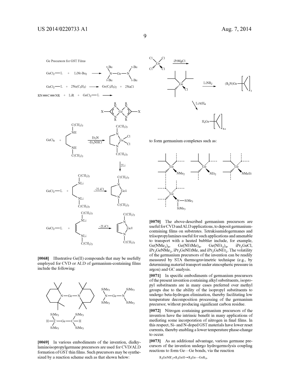 ANTIMONY AND GERMANIUM COMPLEXES USEFUL FOR CVD/ALD OF METAL THIN FILMS - diagram, schematic, and image 15