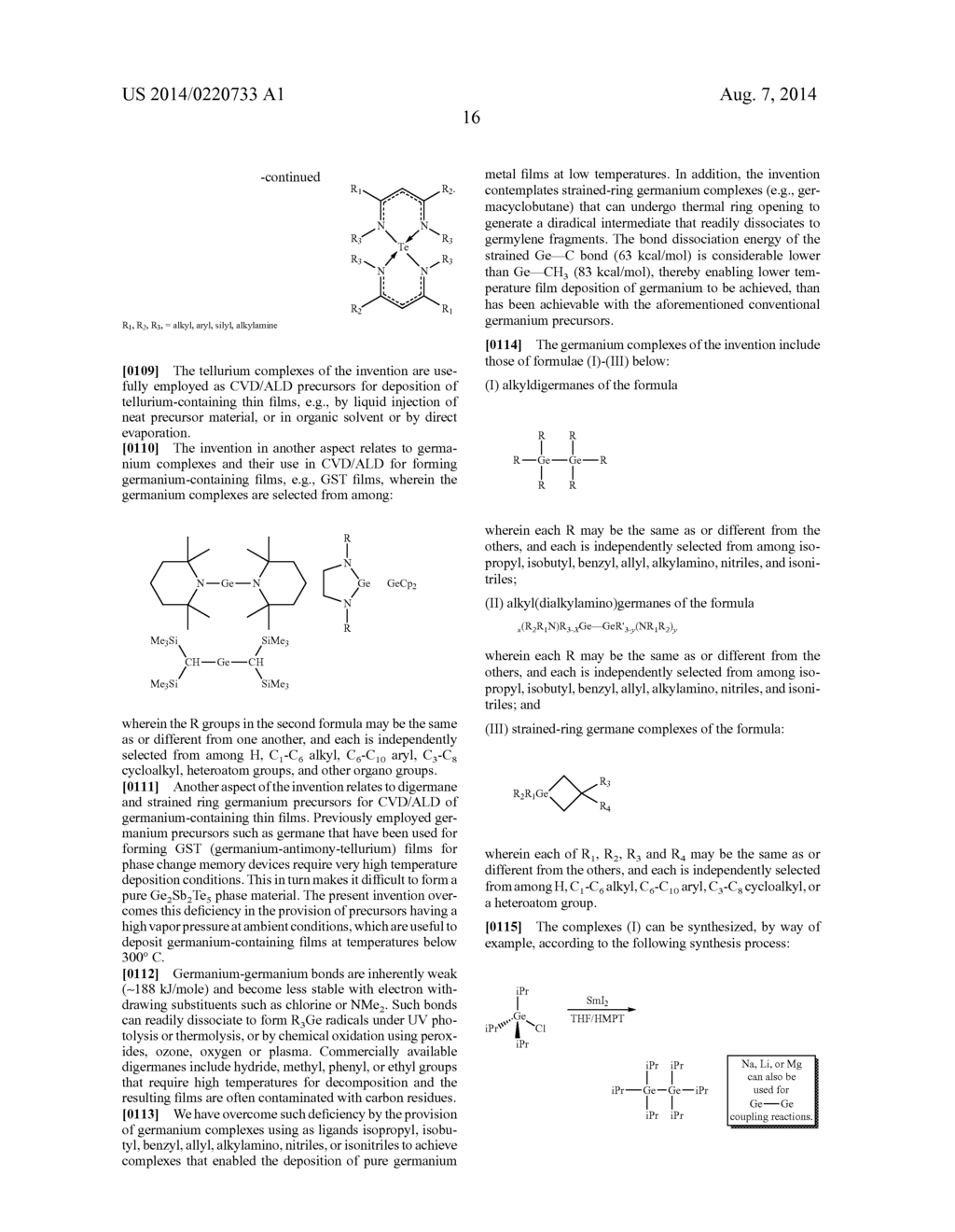 ANTIMONY AND GERMANIUM COMPLEXES USEFUL FOR CVD/ALD OF METAL THIN FILMS - diagram, schematic, and image 22