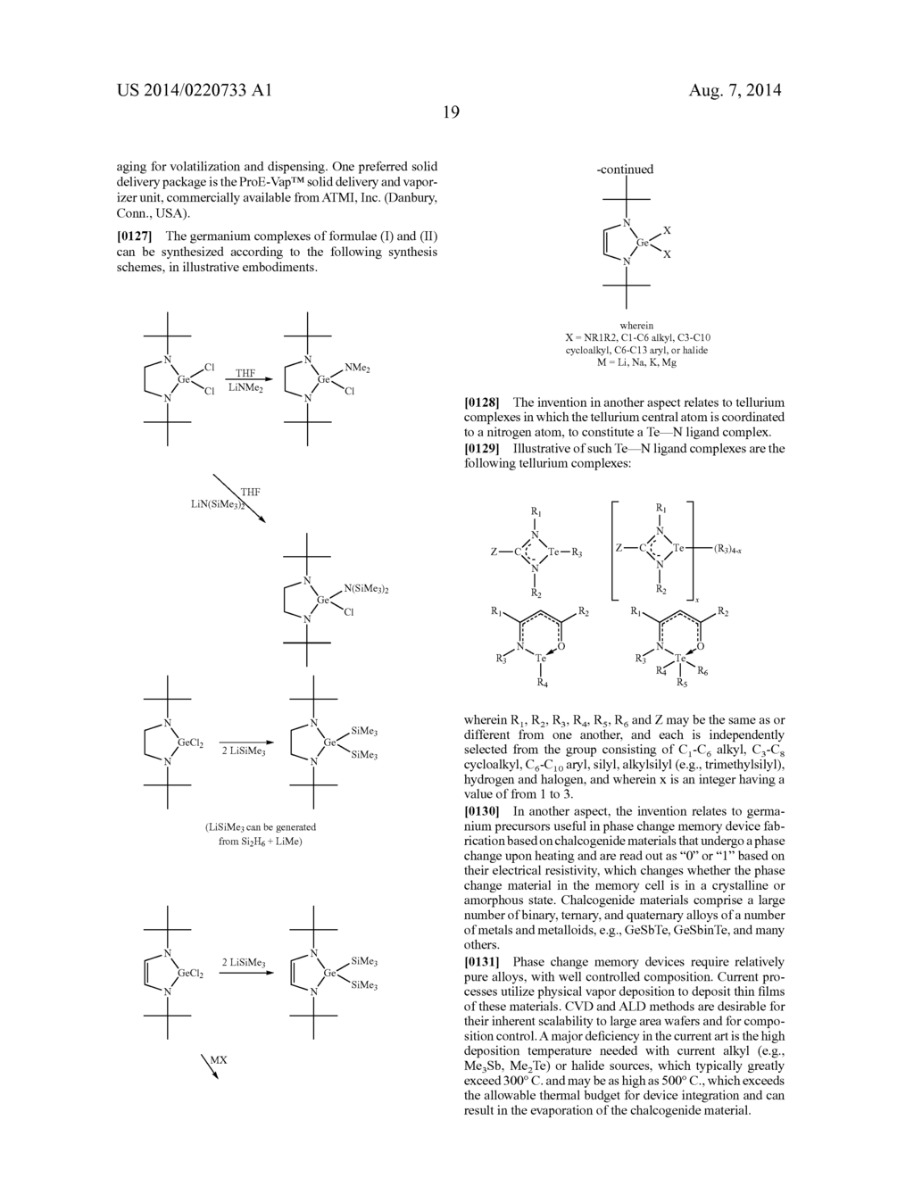 ANTIMONY AND GERMANIUM COMPLEXES USEFUL FOR CVD/ALD OF METAL THIN FILMS - diagram, schematic, and image 25