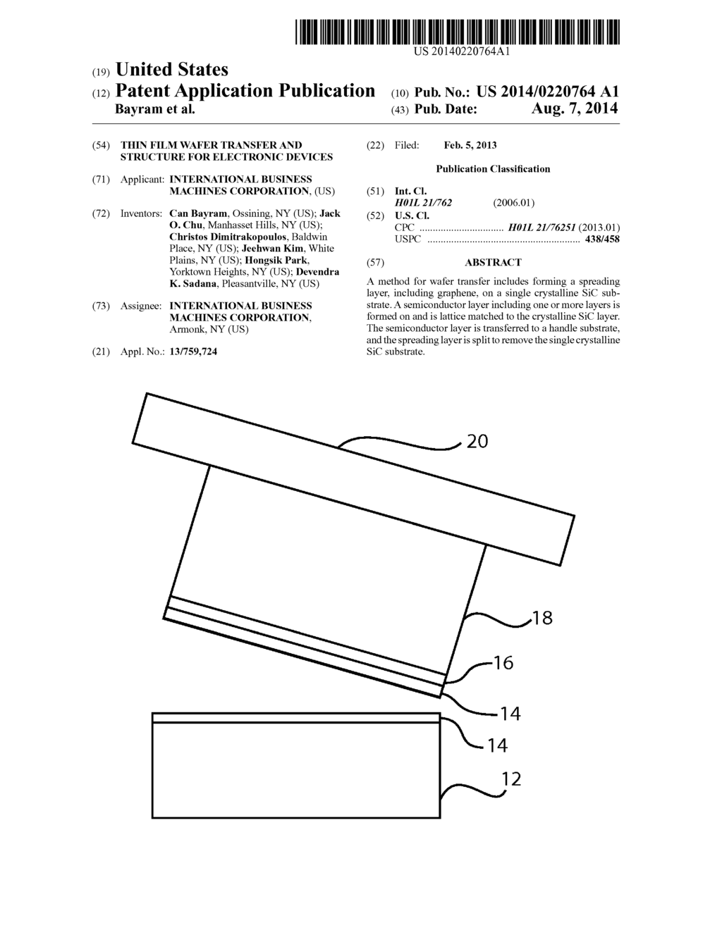 THIN FILM WAFER TRANSFER AND STRUCTURE FOR ELECTRONIC DEVICES - diagram, schematic, and image 01