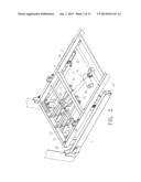 TILTING AND FOLDING DEVICE FOR A TREADMILL diagram and image