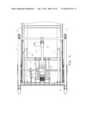 TILTING AND FOLDING DEVICE FOR A TREADMILL diagram and image