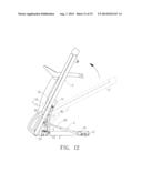 TILTING AND FOLDING DEVICE FOR A TREADMILL diagram and image