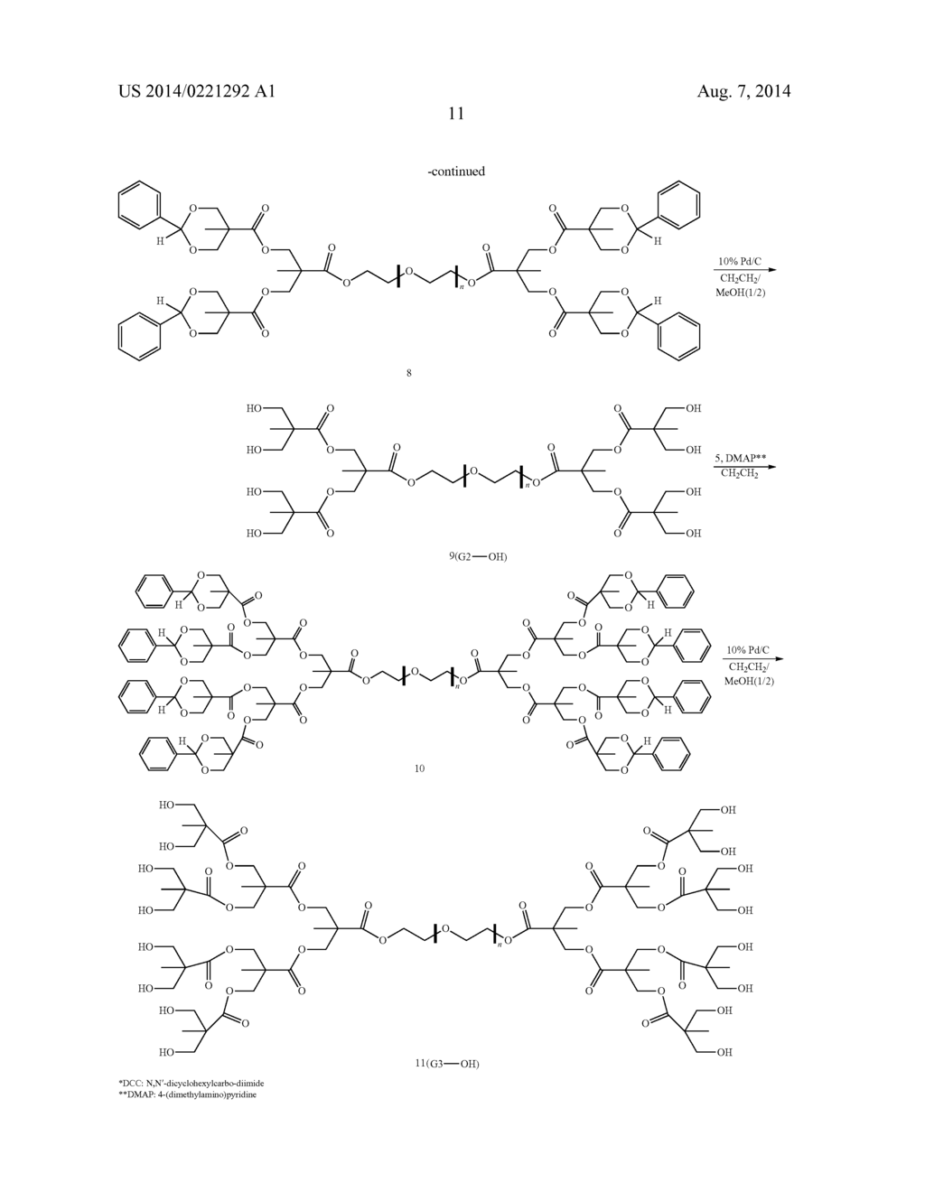 POLYIONIC DENDRIMER AND HYDROGEL COMPRISING SAME - diagram, schematic, and image 18