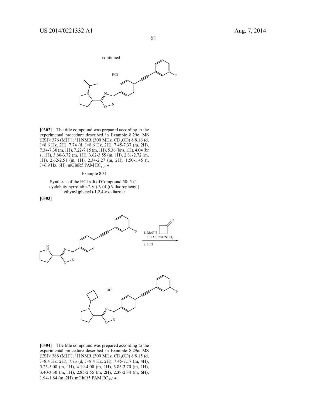 METABOTROPHIC GLUTAMATE RECEPTOR 5 MODULATORS AND METHODS OF USE THEREOF - diagram, schematic, and image 62