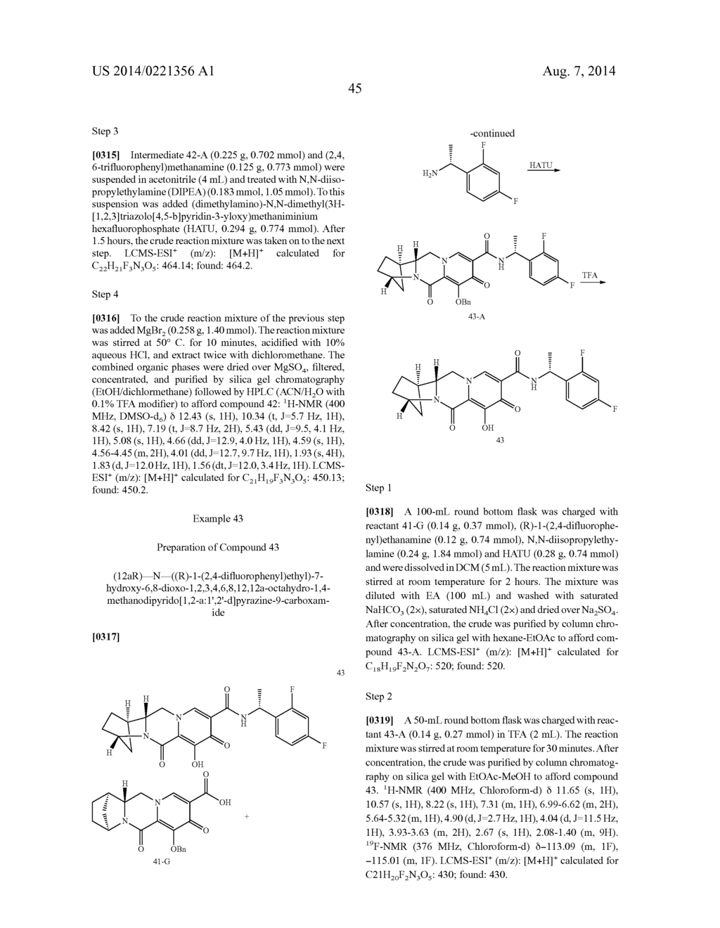POLYCYCLIC-CARBAMOYLPYRIDONE COMPOUNDS AND THEIR PHARMACEUTICAL USE - diagram, schematic, and image 46