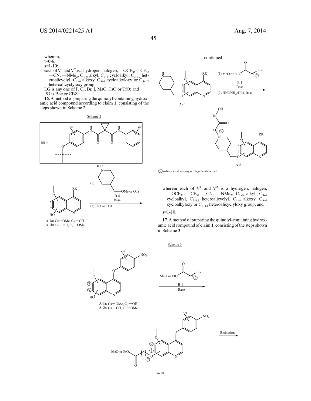 Quinolyl-containing Hydroxamic Acid Compound and Preparation Method     Thereof, and Pharmaceutical Composition Containing This Compound and Use     Thereof - diagram, schematic, and image 49