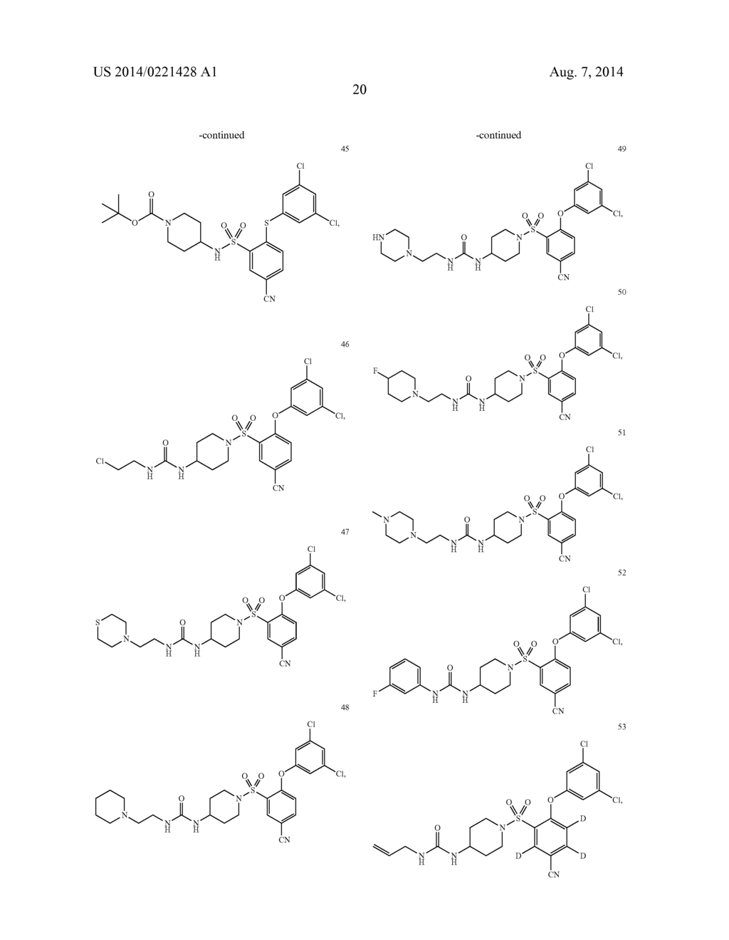 ARYLSULFONAMIDE CCR3 ANTAGONISTS - diagram, schematic, and image 21