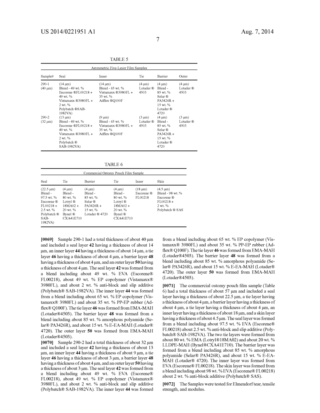 ASYMMETRIC MULTILAYER FILM FOR OSTOMY APPLICATION - diagram, schematic, and image 10