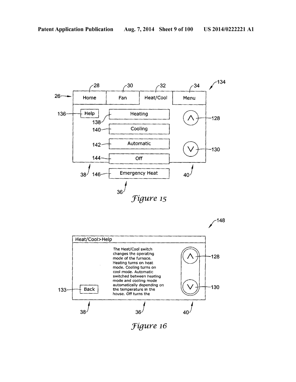 HVAC CONTROLLER HAVING A PARAMETER ADJUSTMENT ELEMENT WITH A QUALITATIVE     INDICATOR - diagram, schematic, and image 10