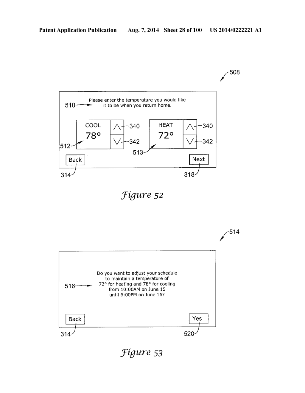 HVAC CONTROLLER HAVING A PARAMETER ADJUSTMENT ELEMENT WITH A QUALITATIVE     INDICATOR - diagram, schematic, and image 29