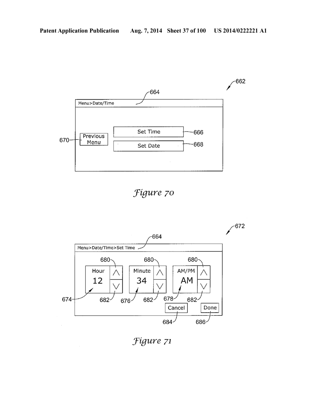 HVAC CONTROLLER HAVING A PARAMETER ADJUSTMENT ELEMENT WITH A QUALITATIVE     INDICATOR - diagram, schematic, and image 38