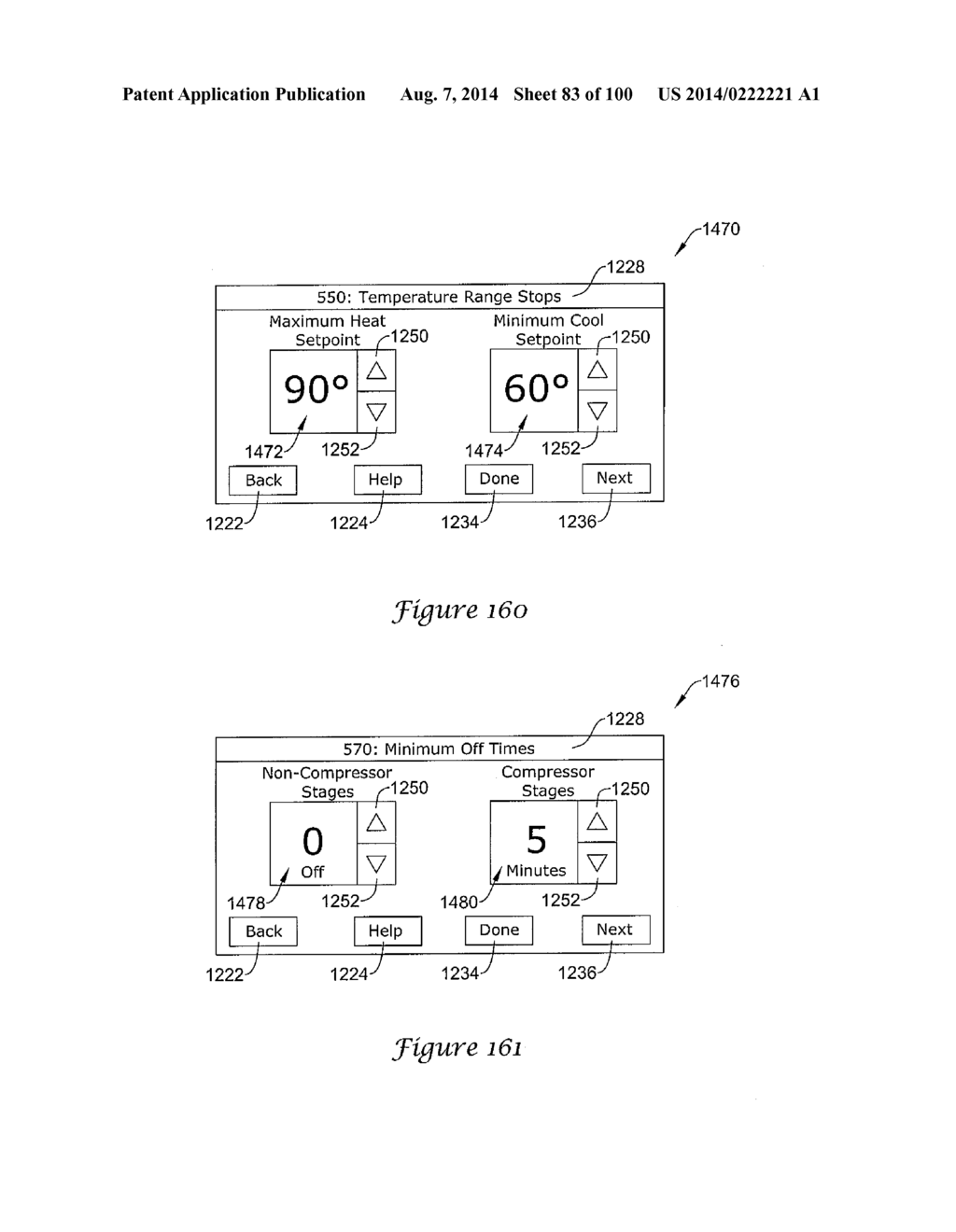 HVAC CONTROLLER HAVING A PARAMETER ADJUSTMENT ELEMENT WITH A QUALITATIVE     INDICATOR - diagram, schematic, and image 84