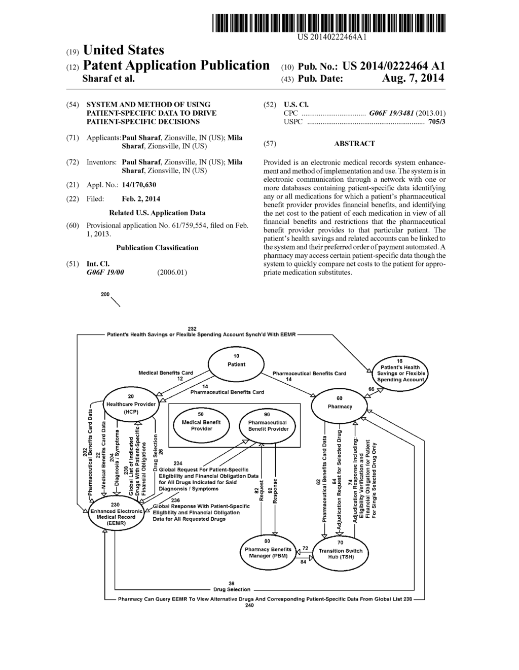 System and Method Of Using Patient-Specific Data To Drive Patient-Specific     Decisions - diagram, schematic, and image 01