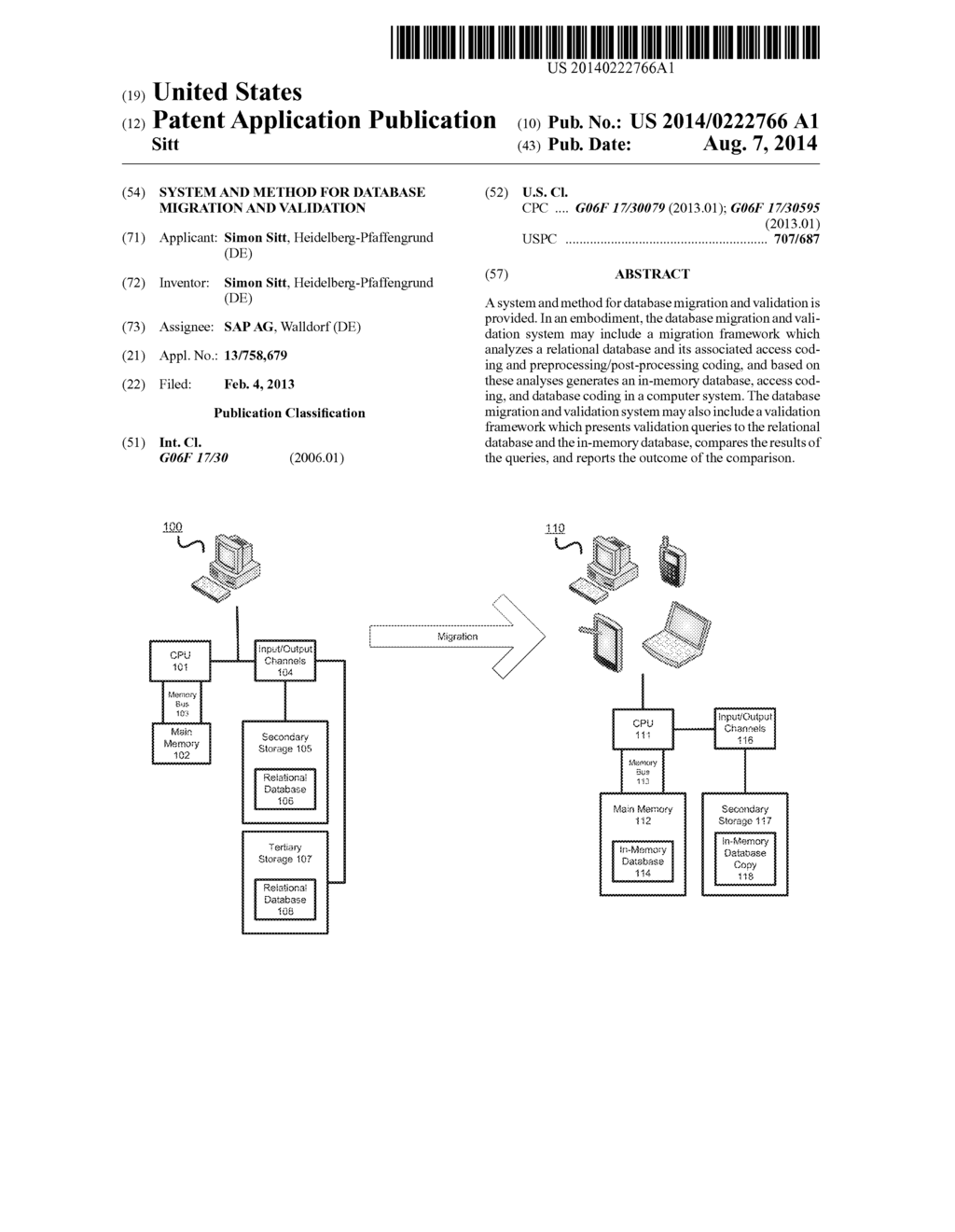 SYSTEM AND METHOD FOR DATABASE MIGRATION AND VALIDATION - diagram, schematic, and image 01