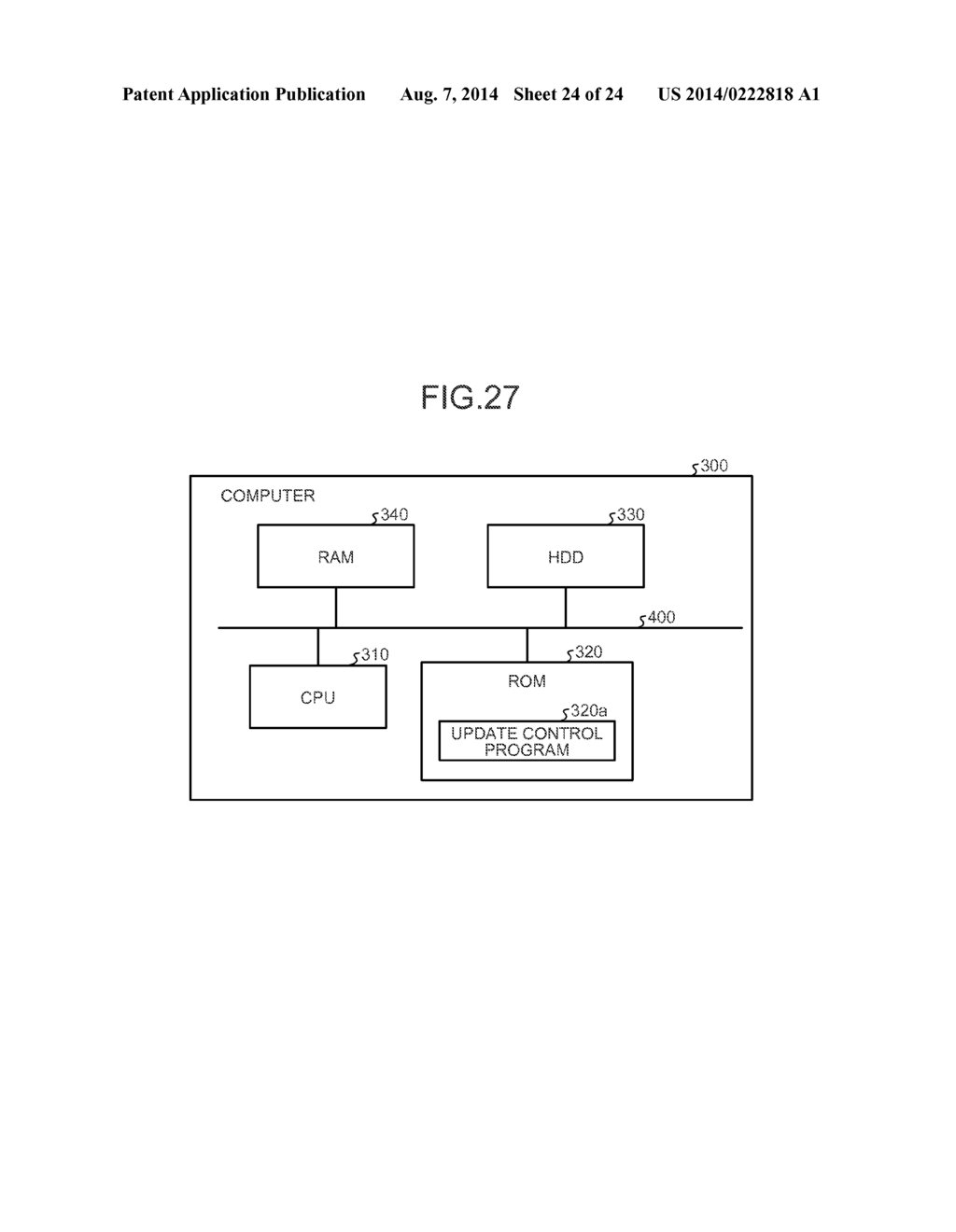 UPDATE CONTROL DEVICE, UPDATE CONTROL PROGRAM, AND UPDATE CONTROL METHOD - diagram, schematic, and image 25