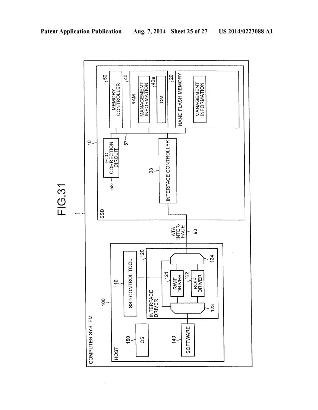 INFORMATION PROCESSING DEVICE, EXTERNAL STORAGE DEVICE, HOST DEVICE, RELAY     DEVICE, CONTROL PROGRAM, AND CONTROL METHOD OF INFORMATION PROCESSING     DEVICE - diagram, schematic, and image 26