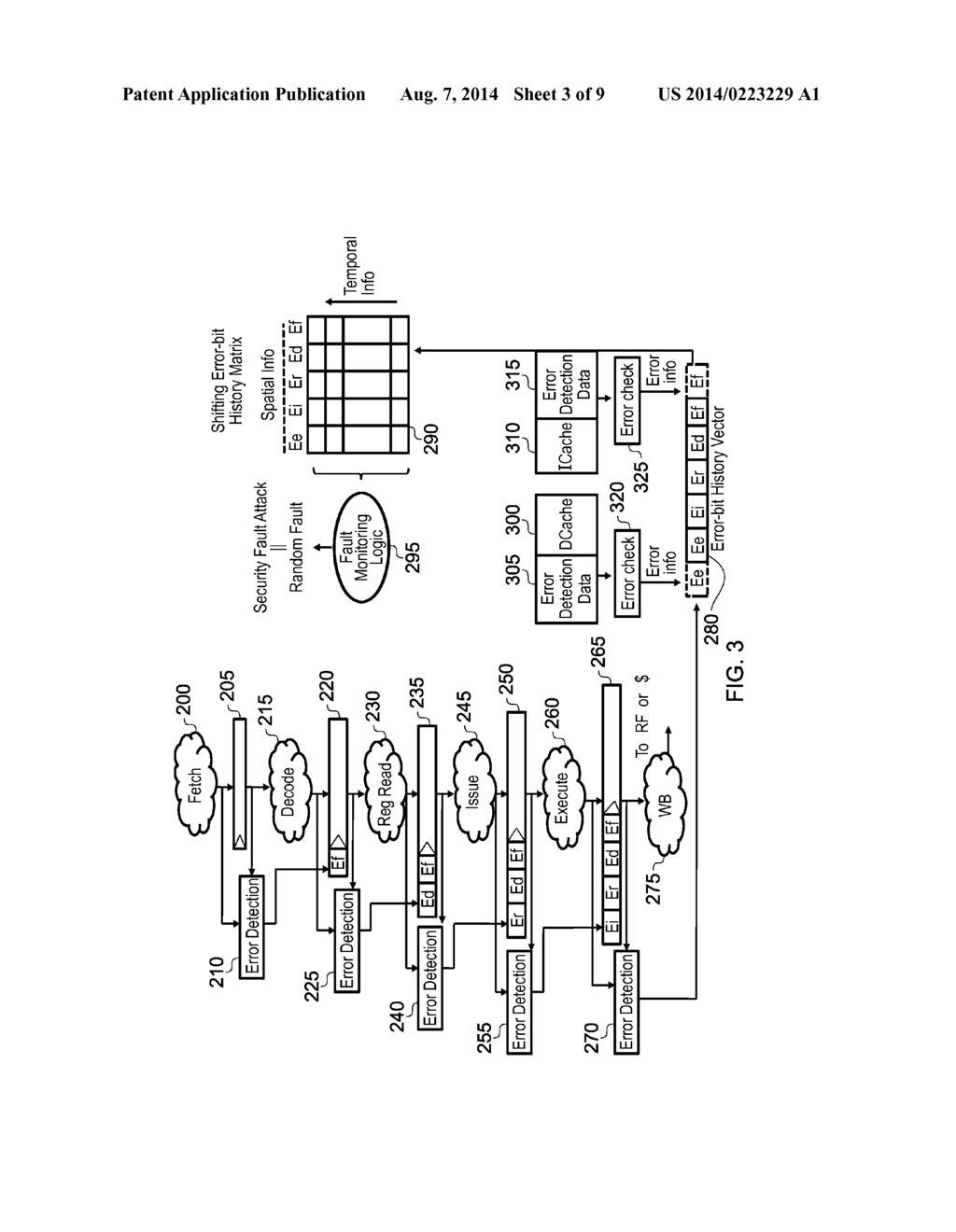 DATA PROCESSING APPARATUS AND METHOD FOR ANALYSING TRANSIENT FAULTS     OCCURRING WITHIN STORAGE ELEMENTS OF THE DATA PROCESSING APPARATUS - diagram, schematic, and image 04