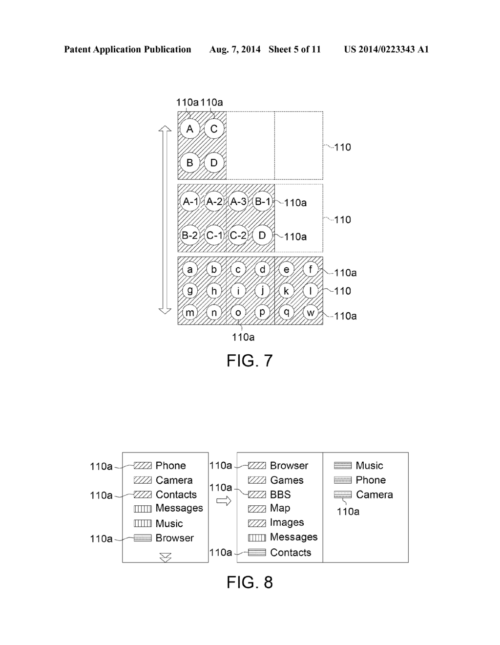 FOLDABLE DISPLAY, FLEXIBLE DISPLAY AND ICON CONTROLLING METHOD - diagram, schematic, and image 06