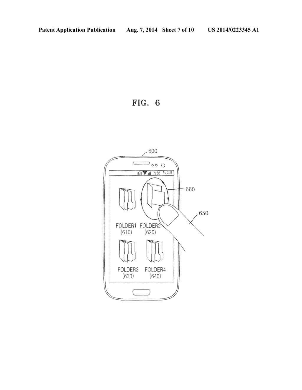 METHOD FOR INITIATING COMMUNICATION IN A COMPUTING DEVICE HAVING A TOUCH     SENSITIVE DISPLAY AND THE COMPUTING DEVICE - diagram, schematic, and image 08