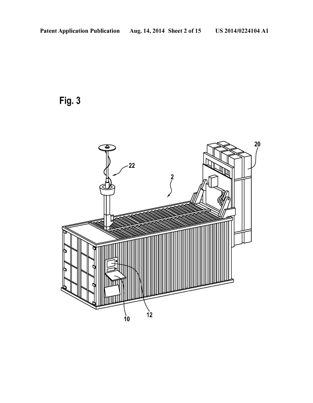 MISSILE CONTAINER AND METHOD OF OPERATING A MISSILE CONTAINER - diagram, schematic, and image 03