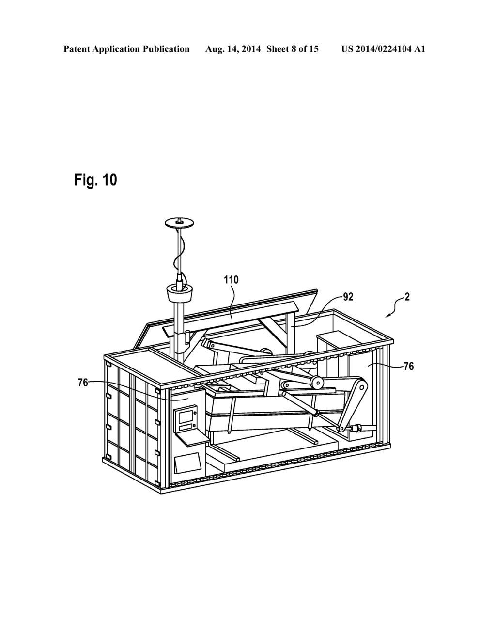 MISSILE CONTAINER AND METHOD OF OPERATING A MISSILE CONTAINER - diagram, schematic, and image 09