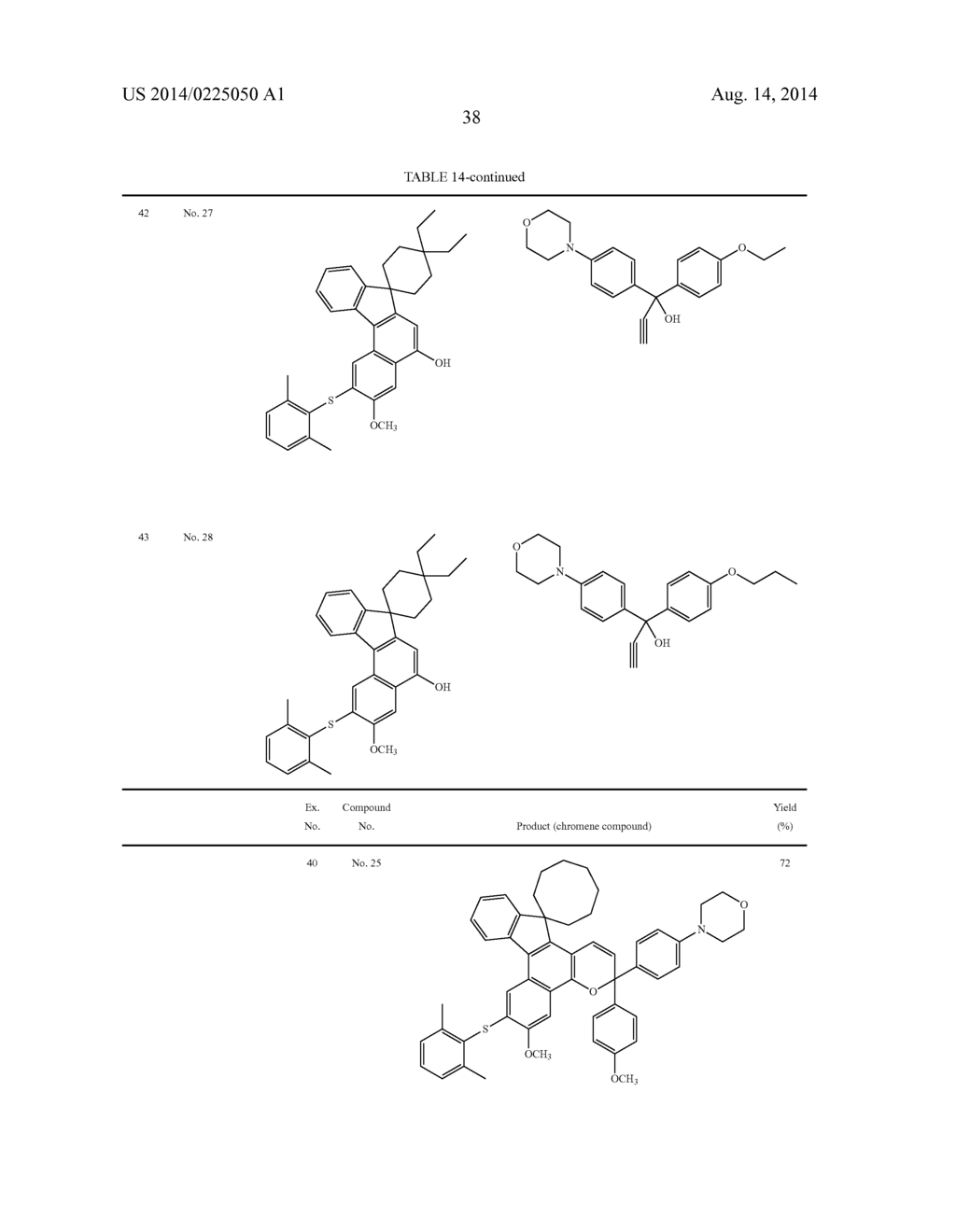 CHROMENE COMPOUND AND CURABLE COMPOSITION - diagram, schematic, and image 39