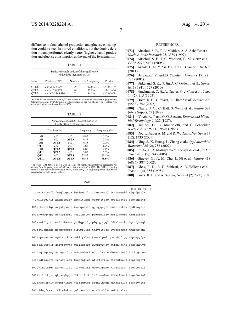 SPECIFIC ALLELES IMPORTANT FOR ETHANOL TOLERANCE - diagram, schematic, and image 21