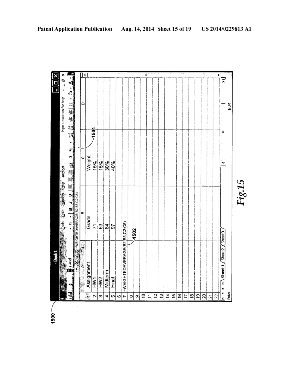 SYSTEM AND METHOD FOR A SPREADSHEET APPLICATION SUPPORTING DIVERSE     FORMULAIC FUNCTIONS - diagram, schematic, and image 16