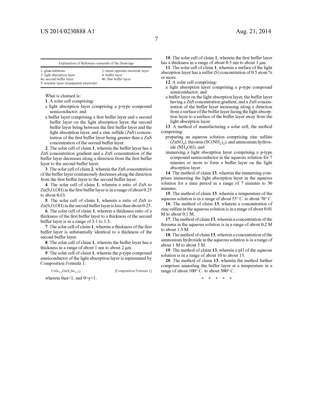 SOLAR CELL AND METHOD OF MANUFACTURING THE SAME - diagram, schematic, and image 10