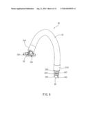 Outlet Pipe Structure of a faucet diagram and image