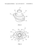 Outlet Pipe Structure of a faucet diagram and image