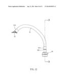 Outlet Pipe Structure of a faucet diagram and image