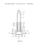 Outlet Pipe Structure of a faucet diagram and image