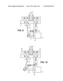 Rotary-shaft brake system, in particular for an aircraft rotor or     propeller, including a linear acturator diagram and image