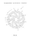 Brake disc with enhanced heat dissipation diagram and image