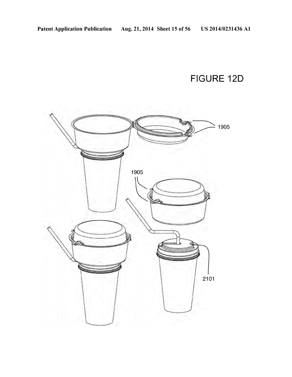 LID WITH INTEGRATED CONTAINER - diagram, schematic, and image 16
