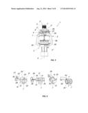 Jet diffuser device with quick-replaceable nozzle for irrigation systems diagram and image