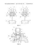 Jet diffuser device with quick-replaceable nozzle for irrigation systems diagram and image