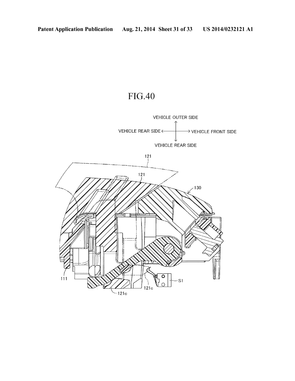 DOOR HANDLE DEVICE FOR VEHICLE - diagram, schematic, and image 32