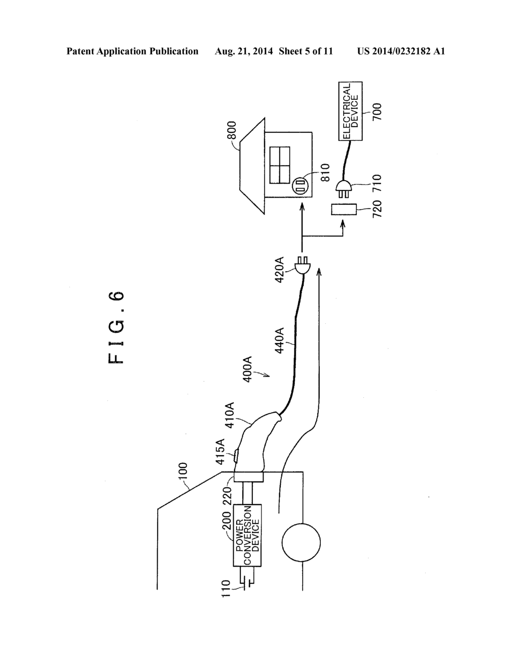 POWER SUPPLY CONNECTOR, VEHICLE AND CONTROL METHOD FOR VEHICLE - diagram, schematic, and image 06