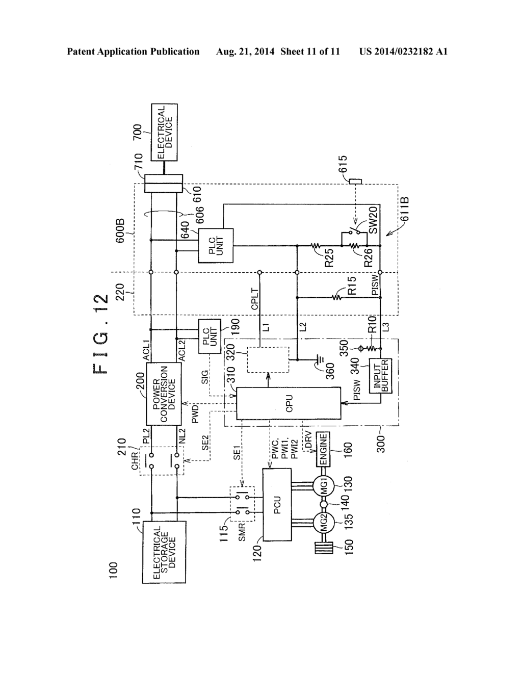 POWER SUPPLY CONNECTOR, VEHICLE AND CONTROL METHOD FOR VEHICLE - diagram, schematic, and image 12