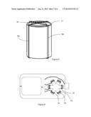 WIRELESSLY RECHARGEABLE BATTERY AND POWER TRANSMITTER diagram and image