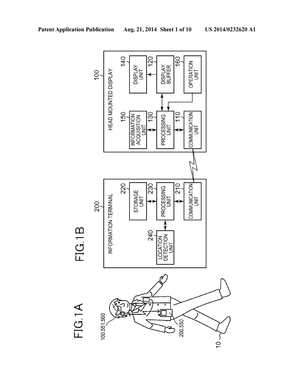 HEAD MOUNTED DISPLAY APPARATUS, INFORMATION TERMINAL, AND METHODS AND     INFORMATION STORAGE DEVICES FOR CONTROLLING HEAD MOUNTED DISPLAY     APPARATUS AND INFORMATION TERMINAL - diagram, schematic, and image 02