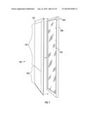 FLAT PANEL ELECTRONIC DISPLAY ARRANGEMENT FOR ATTACHMENT TO A TRANSPARENT     BASE STRUCTURE diagram and image