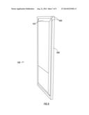 FLAT PANEL ELECTRONIC DISPLAY ARRANGEMENT FOR ATTACHMENT TO A TRANSPARENT     BASE STRUCTURE diagram and image